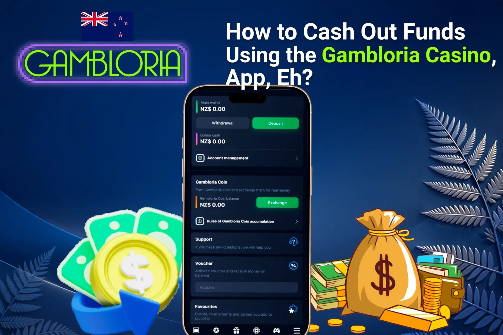 Registration process on the Gambloria Casino mobile app with social login options