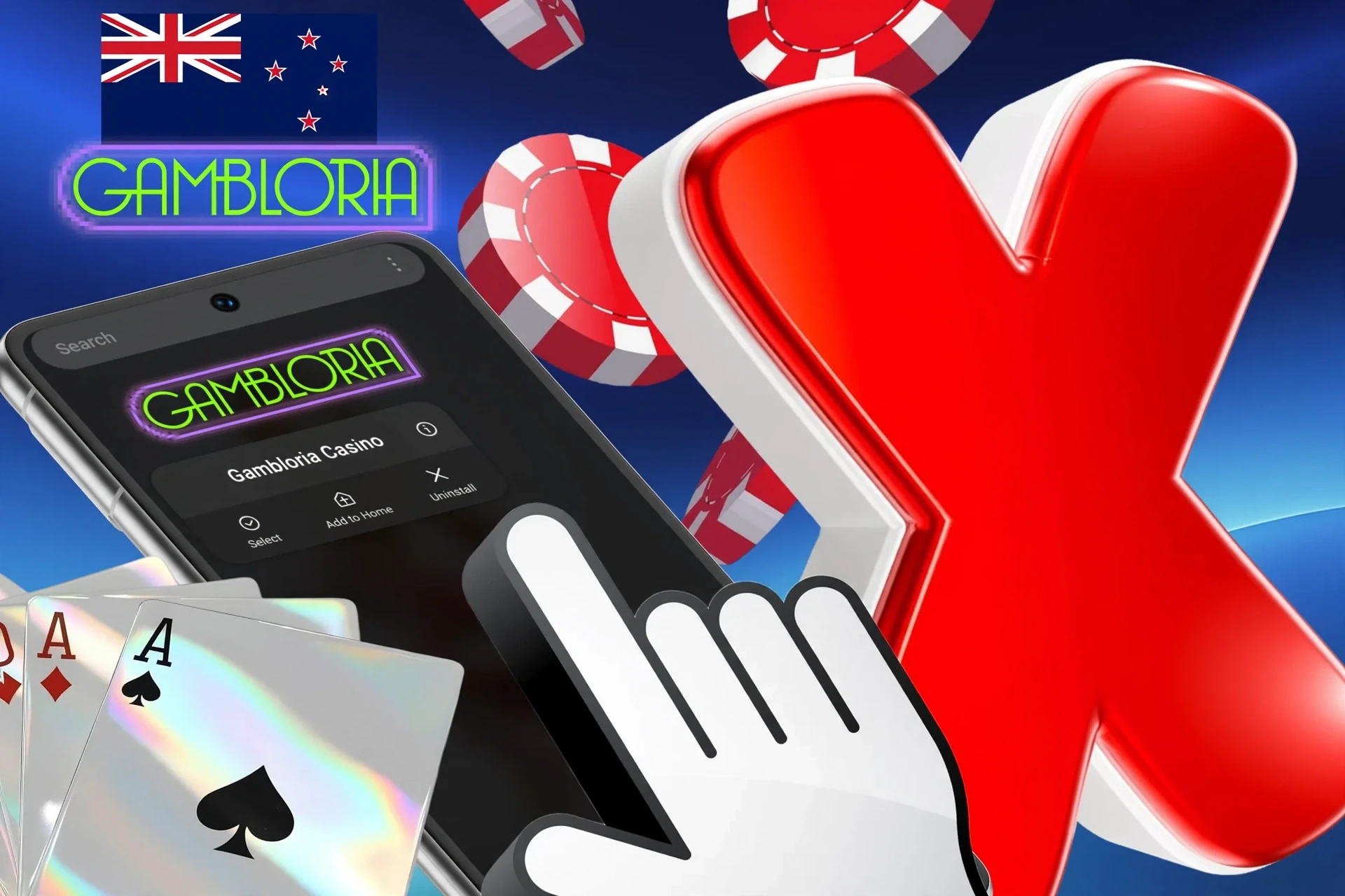 Description of Gambloria Casino account deletion procedure via support service